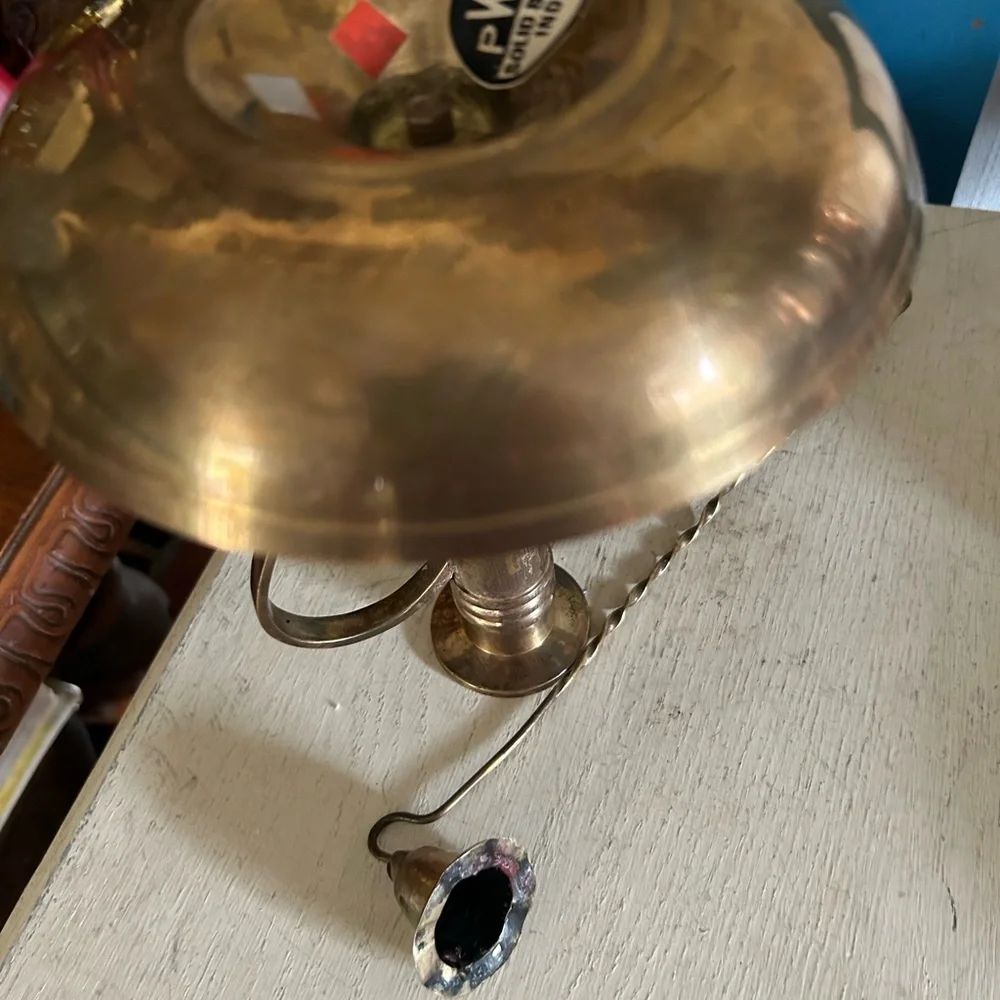 Vintage Solid Brass Candleholder & Snuffer